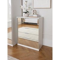 Very Home Palma Mirrored 5 Drawer Chest - White - Fsc&Reg; Certified