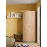 Swift Lane Ready Assembled 2 Door Wardrobe - Green