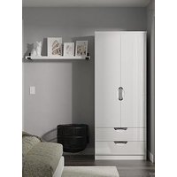 Swift Ella Ready Assembled Kids 2 Door 2 Drawer Wardrobe