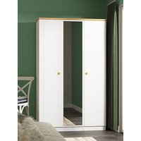 Swift Harrogate Ready Assembled Triple Wardrobe With Mirror