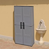 2'2 x 1'2 Shire Large Plastic Garden Storage Cupboard with Shelves (0.68m x 0.37m)