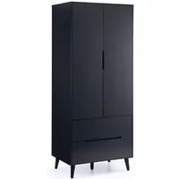 Julian Bowen Alicia Anthracite 2 Door 2 Drawer Wardrobe