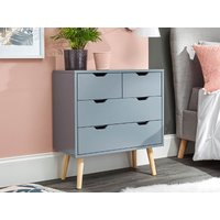 GFW Nyborg 2 plus 2 Drawer Chest Dark Grey Drawer Chest