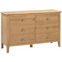 Julian Bowen Cotswold 6 Drawer Wide Chest Drawer Chest