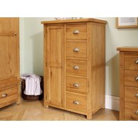 Birlea Woburn 1 Door 5 Drawer Wardrobe Oak Oak Wardrobe