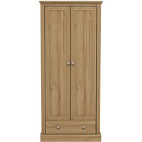 LPD Furniture Devon 2 Door Wardrobe Oak Wardrobe