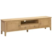Julian Bowen Cotswold Oak 2 Door 2 Drawer TV Cabinet Assembled