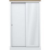 LPD Furniture Devon 2 Door Sliding Wardrobe White Wardrobe