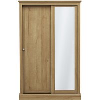 LPD Furniture Devon 2 Door Sliding Wardrobe Oak Wardrobe