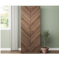 GFW Catania 2 Door 1 Drawer Wardrobe Walnut Wardrobe