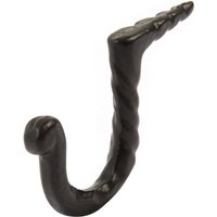5mm x 40mm Black Twisted Nail Hook