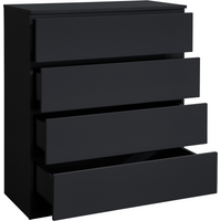 Birlea Oslo 4 Drawer Chest Black Drawer Chest