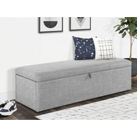 Julian Bowen Sorrento Blanket Box Light Grey Blanket Box