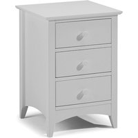 Julian Bowen Cameo 3 Drawer Bedside Dove Grey Bedside Chest