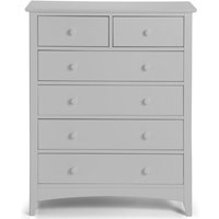 Julian Bowen Cameo 4 plus 2 Chest Dove Grey Drawer Chest