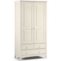 Julian Bowen Cameo Combination Wardrobe Stone White Wardrobe