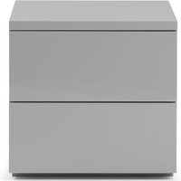 Julian Bowen Monaco 2 Drawer Bedside Grey Bedside Chest