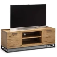 Julian Bowen Brooklyn Oak Wooden 2 Door TV Cabinet