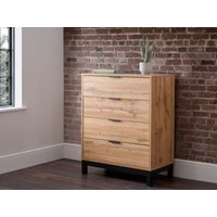 Julian Bowen Bali 4 Drawer Chest Oak Drawer Chest