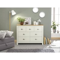 GFW Lancaster 3 plus 4 Drawer Merchants Chest Paint Cream Drawer Chest