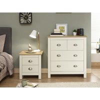 GFW Lancaster 2 plus 2 Drawer Chest Paint Cream Drawer Chest