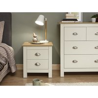 GFW Lancaster 2 Drawer Bedside Chest Paint Cream Bedside Chest