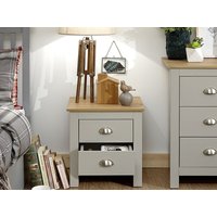 GFW Lancaster 2 Drawer Bedside Chest Paint Grey Bedside Chest