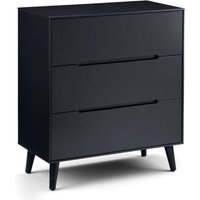 Julian Bowen Alicia 3 Drawer Chest Anthracite Drawer Chest