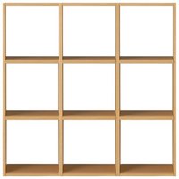 Oak Cube Shelving Unit ‐ 3 x 3