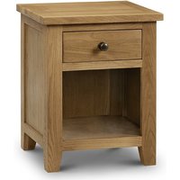 Julian Bowen Marlborough Oak 1 Drawer Bedside Oak Bedside Chest