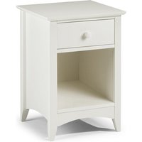 Julian Bowen Cameo 1 Drawer Bedside Stone White Bedside Chest