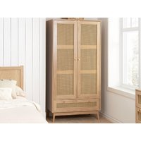 Birlea Croxley 2 Door 1 Drawer Wardrobe Oak Wardrobe