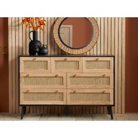 Birlea Croxley 7 Drawer Chest Black Drawer Chest