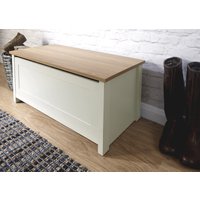 GFW Lancaster Ottoman Storage Paint Cream Blanket Box