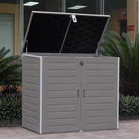 Easylife Jumbo Utility Cabinet Black in Grey, Size 1170L, Plastic