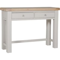 Dawson Wooden Dressing Table With 2 Drawers In Taupe