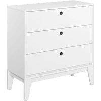 Fletcher Wooden Chest Of 3 Drawers In White