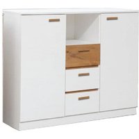 Elmira Wooden Sideboard With 3 Drawers 2 Doors In Anderson Pine