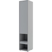 Teaneck Wooden Storage Cabinet With 1 Door In Matt Grey