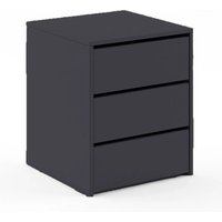 Ionia Wooden Chest of 3 Drawers In Matt Black