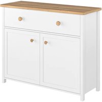 Sevilla Kids Sideboard With 2 Doors 1 Drawer In Matt White