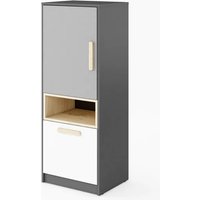 Pearl Kids Wooden Sideboard With 1 Door 1 Drawer In Graphite