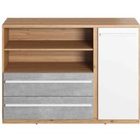 Peoria Kids Sideboard 1 Door 2 Drawers In Matt White