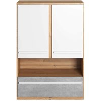 Peoria Kids Sideboard 2 Doors 1 Drawer In Matt White