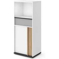 Indio Kids Wooden Sideboard 1 Door 1 Drawer In Matt White