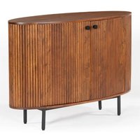 Plano Wooden Storage Cabinet With 2 Doors In Walnut