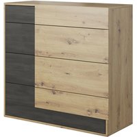 Barrie Wooden Chest Of 4 Drawers In Artisan Oak