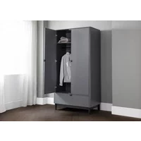 Julian Bowen Chloe Storm Grey 2 Door 1 Drawer Wardrobe