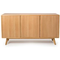 Hvar Wooden Storage Cabinet With 3 Doors In Oak