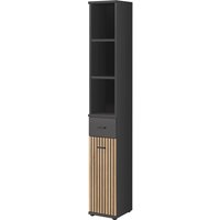 Moena Wooden Hallway Storage Cabinet Tall In Anthracite